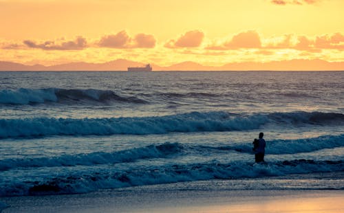 Základová fotografie zdarma na téma dramatický, mávání, moře