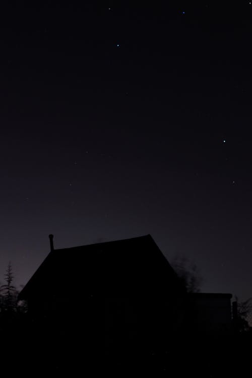 Fotos de stock gratuitas de estrellas, por la noche, silueta