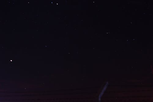 シルエット, 夜に, 星の無料の写真素材