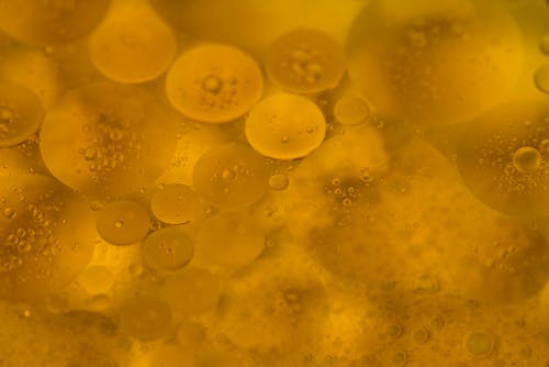 Abstract, Yellow Bubbles