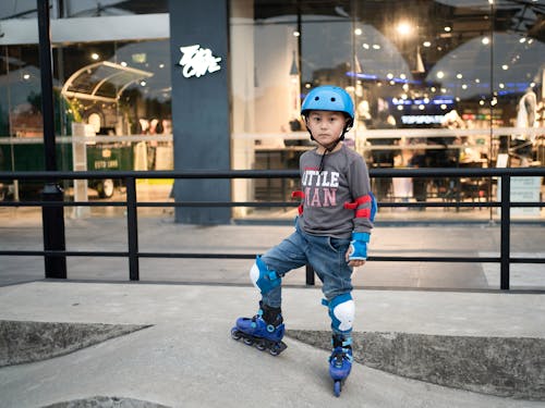 Boy on Roller Skates