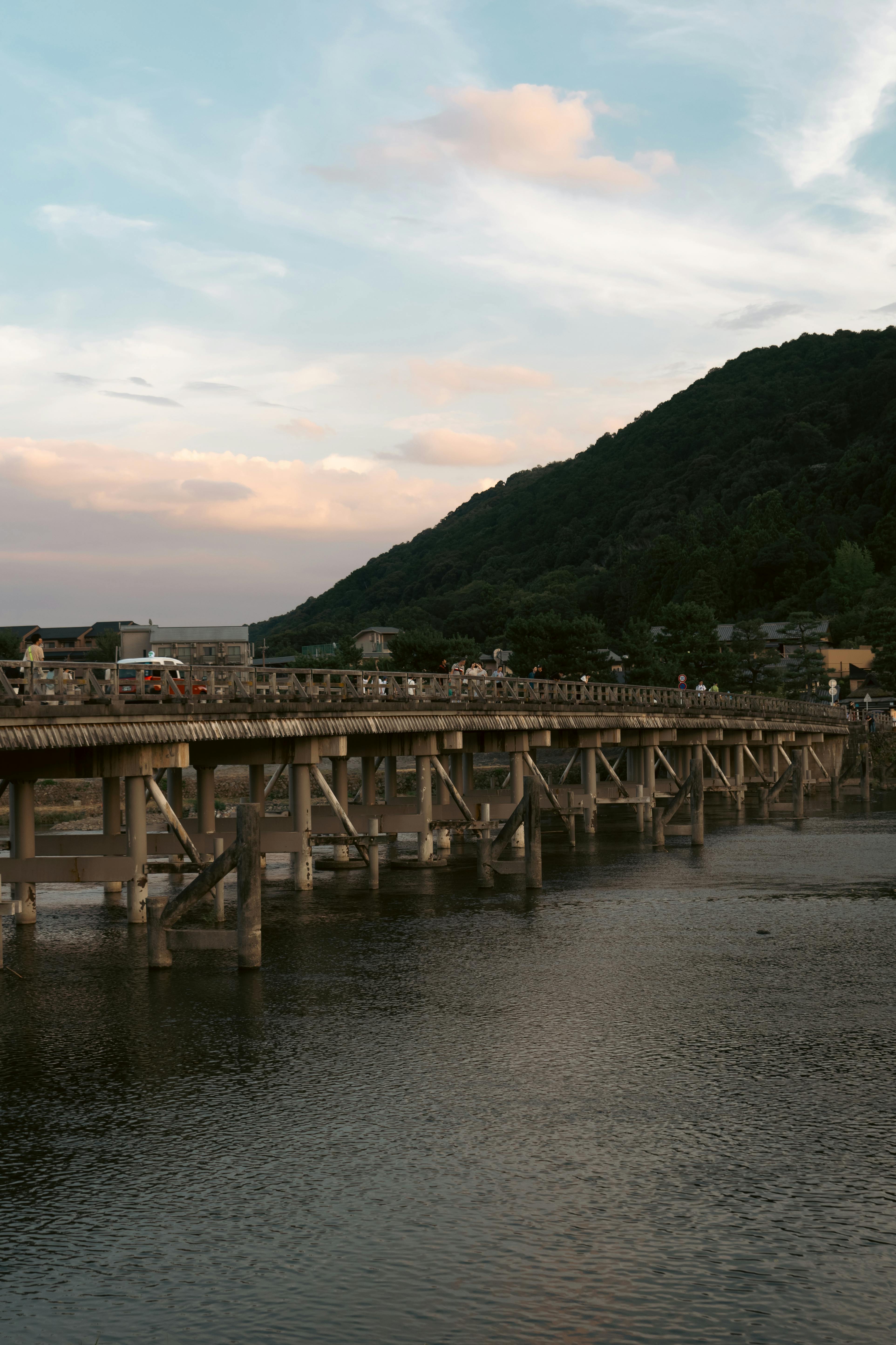 togetsukyo bridge in kyoto in japan