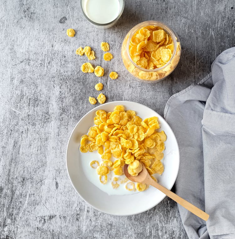 Cereal Served On Breakfast