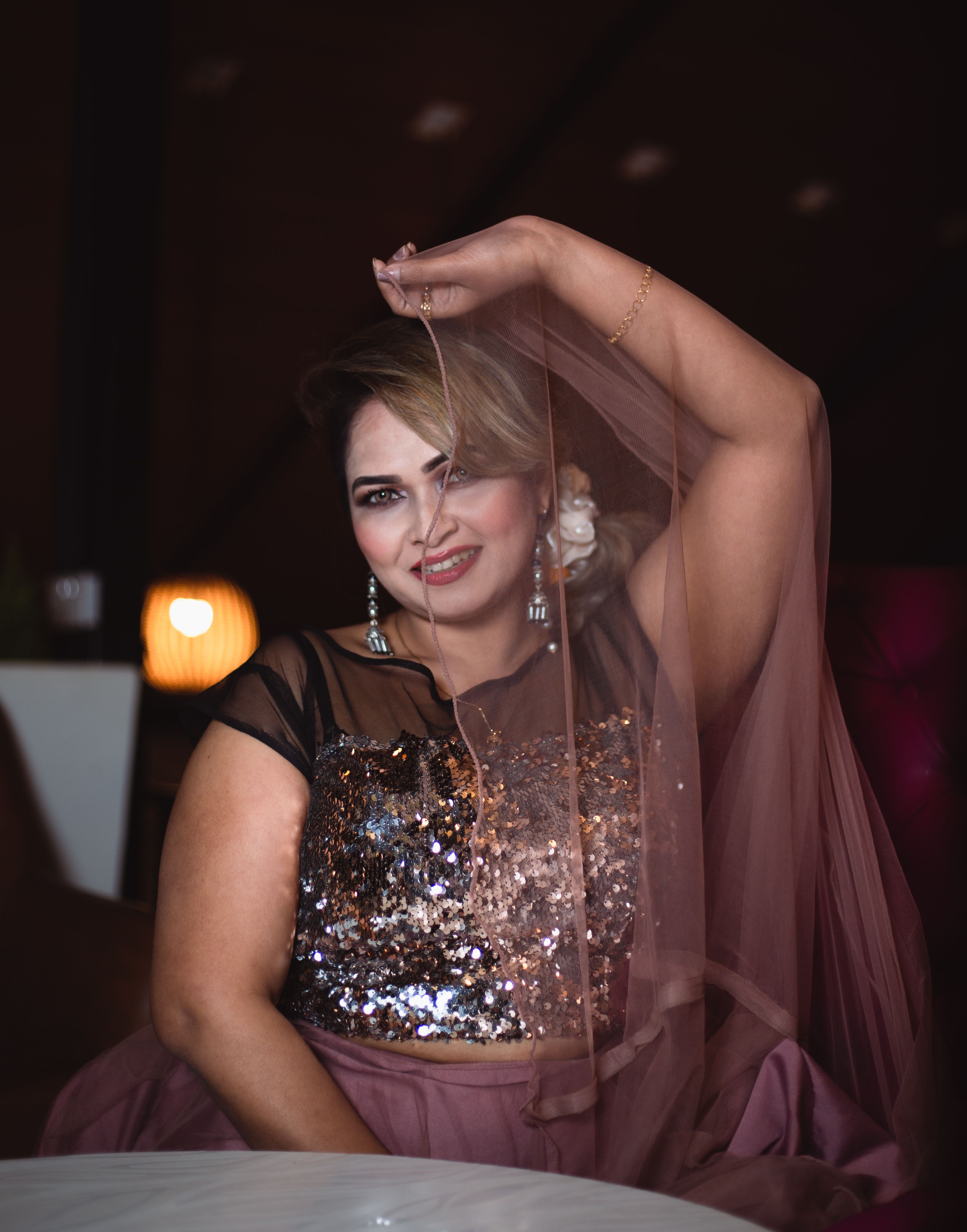 female-fashion-model-posing-amid-stacks-of-hundred-dollar-bills-free