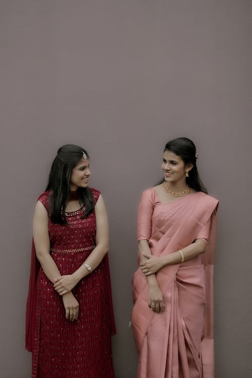 インドの服, サリー, スタジオ撮影の無料の写真素材