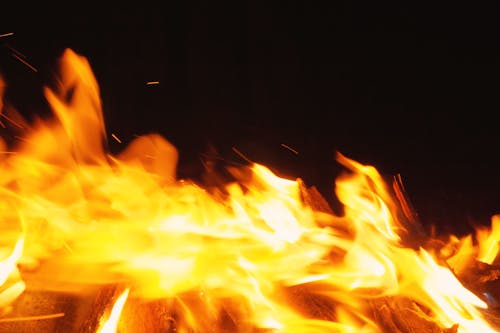 燃える火の無料の写真素材