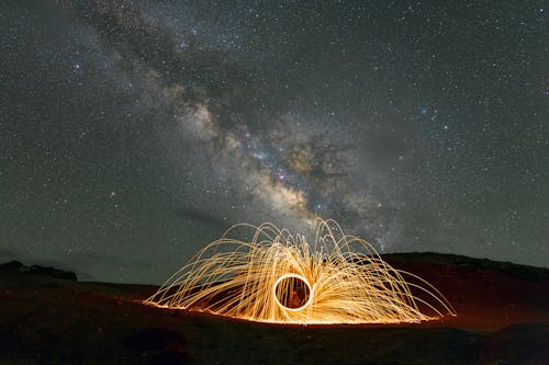milkyway photography with steelwool in Spiti Valley , Himachal Pradesh
