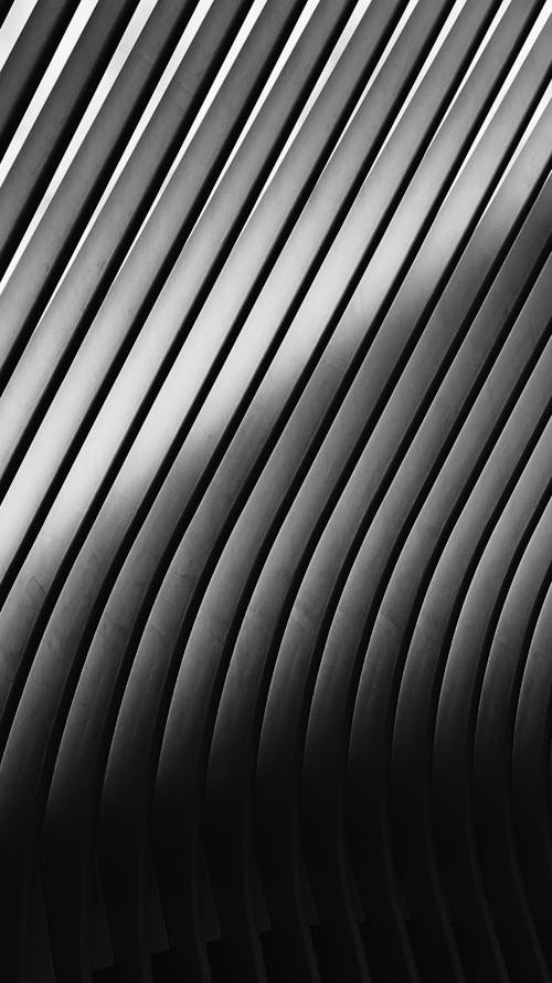 Abstract Wall Pattern in Black and White