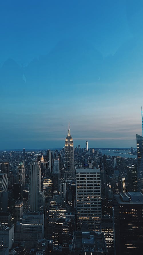 Empire State Building in New York City in the Evening