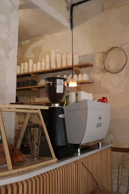 Fotos de stock gratuitas de cafetería, encimera, maquina de café