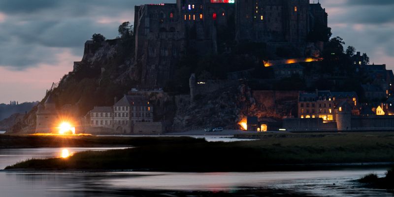 El Mont-Saint-Michel, en Normandía