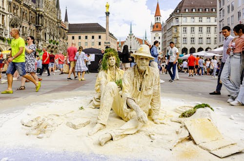 Fotoshooting am Marienplatz