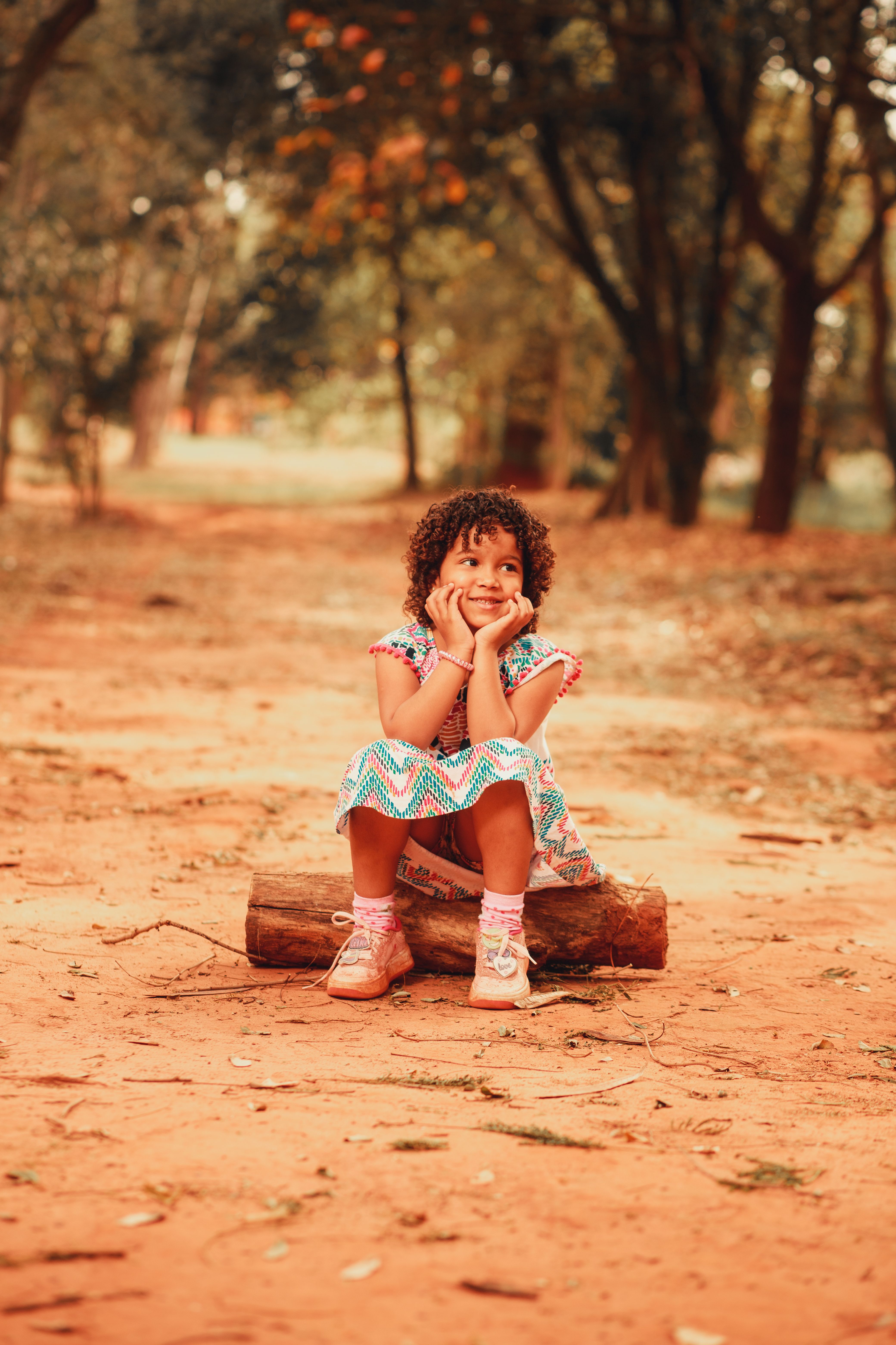 Portrait of Little Girl in Woods · Free Stock Photo