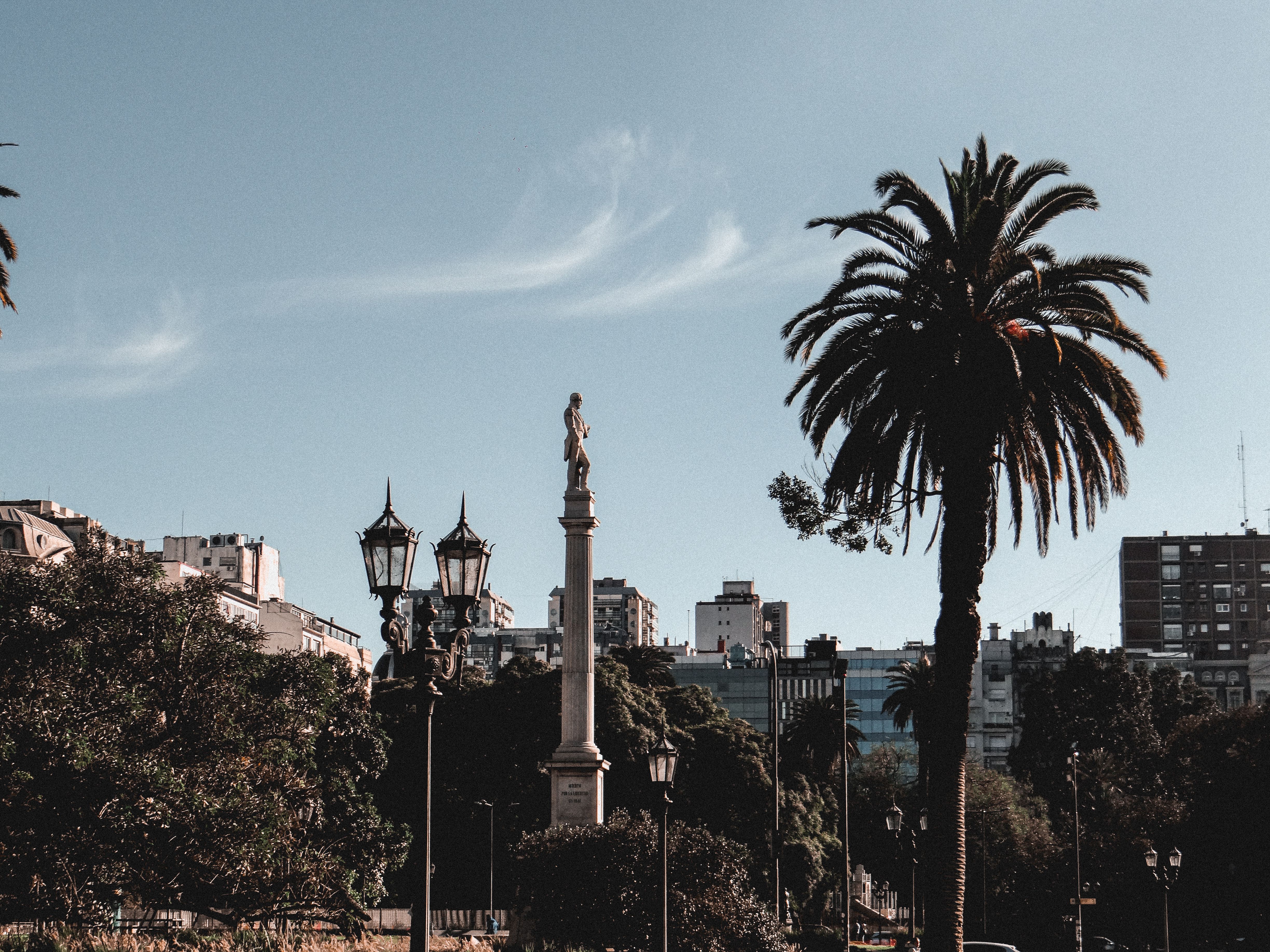 Traffic by the Obelisk of Buenos Aires Monument · Free