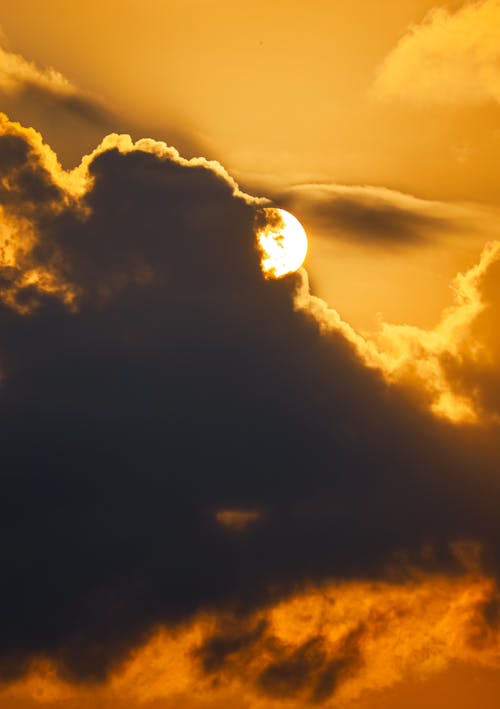 Foto stok gratis awan, backlit, langit