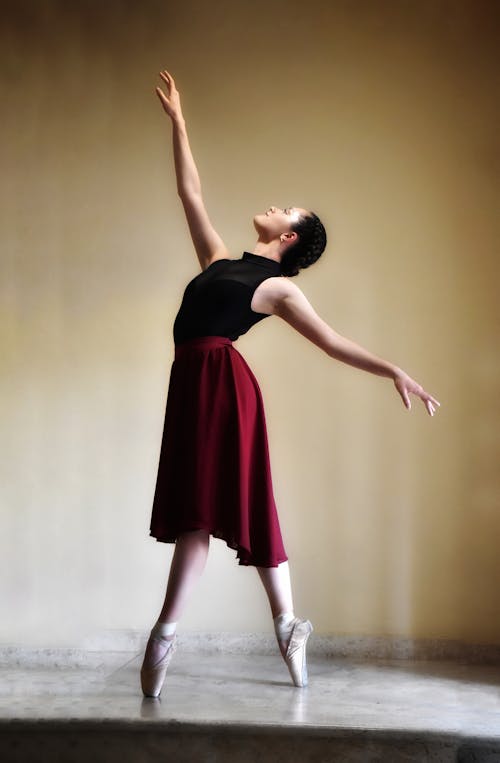 A Ballerina Standing on Tiptoes