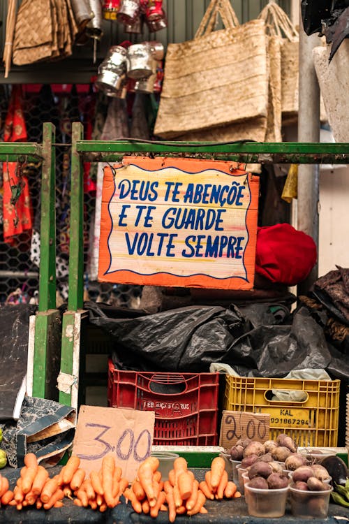가방, 수직 쐈어, 시장 마구간의 무료 스톡 사진