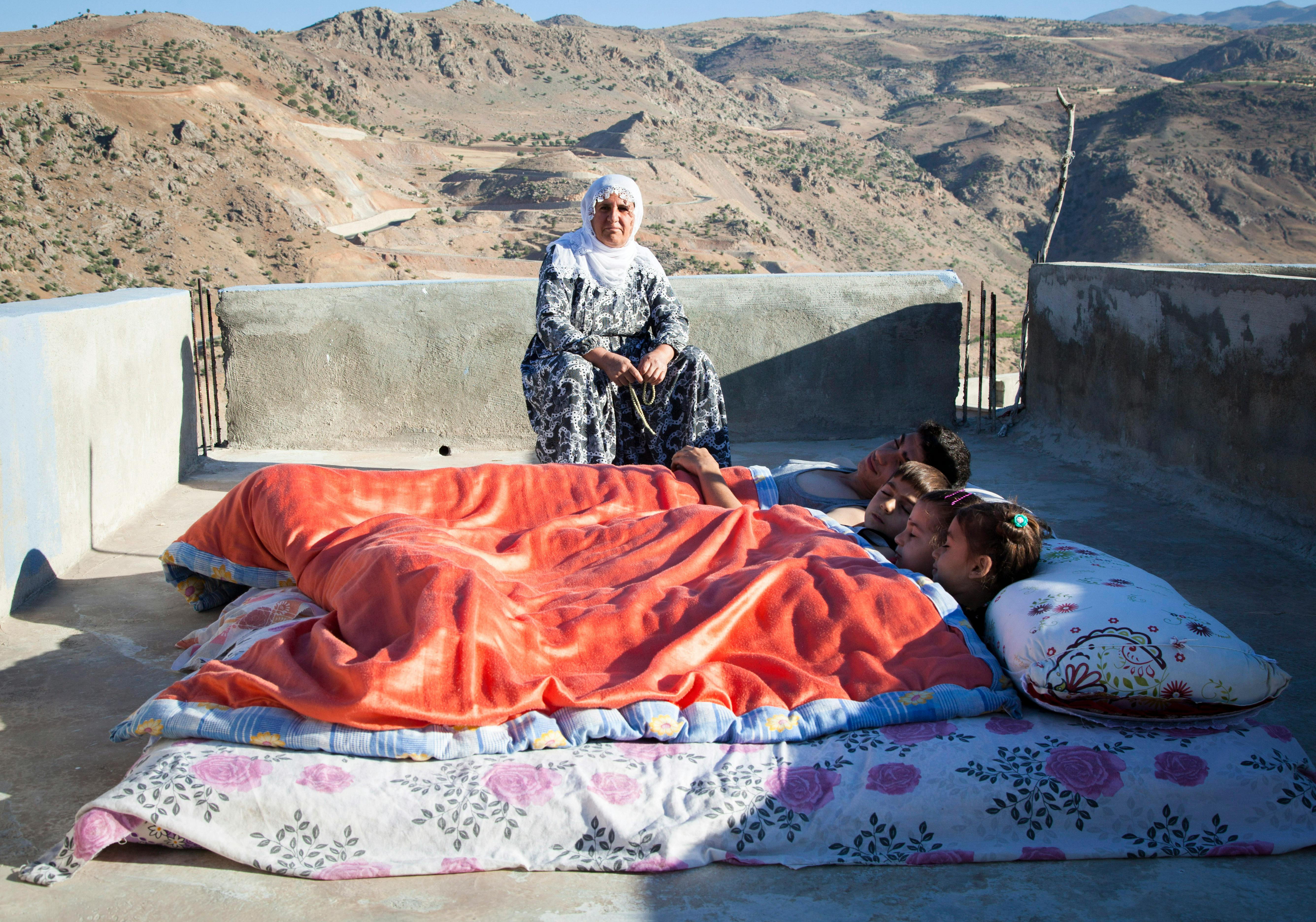 Sleeping On Concrete Roof Photos, Download The BEST Free Sleeping On