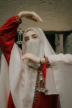 NIQAB 2 LAYER  COLOUR