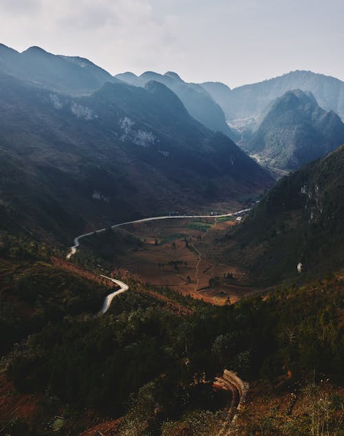 Foto d'estoc gratuïta de foto des d'un dron, muntanyes, natura