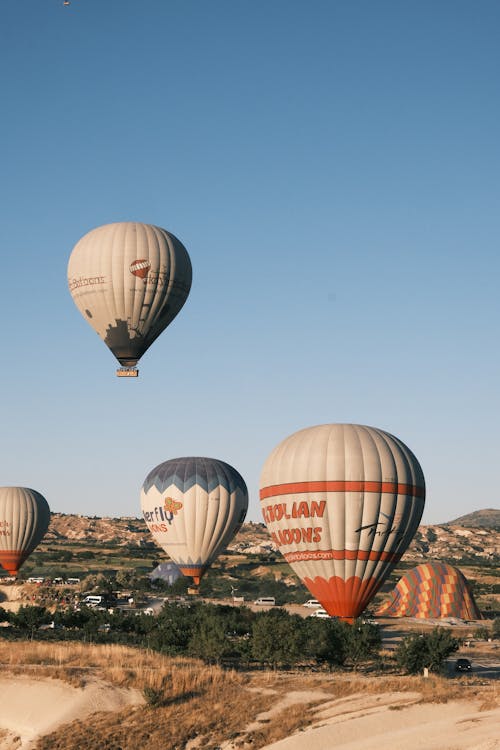 Flying Hot Air Balloons, Cappadocia, Turkey