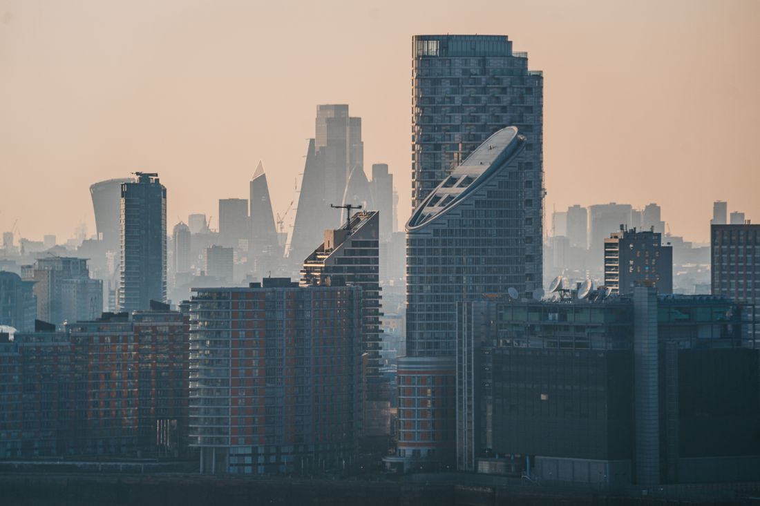 Photo by Andras Stefuca on Pexels — London skyline at sunset