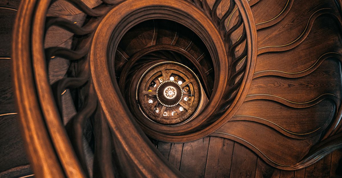 Wooden Twisted Staircase · Free Stock Photo