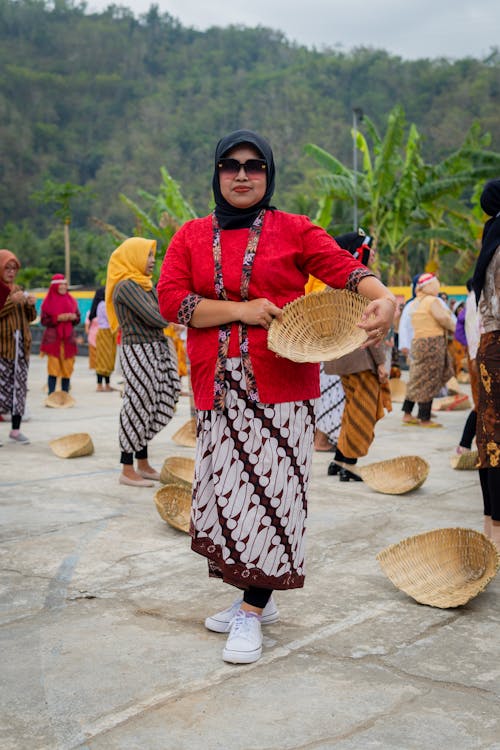 Ingyenes stockfotó a helyi emberek, ázsiai nő, batik témában