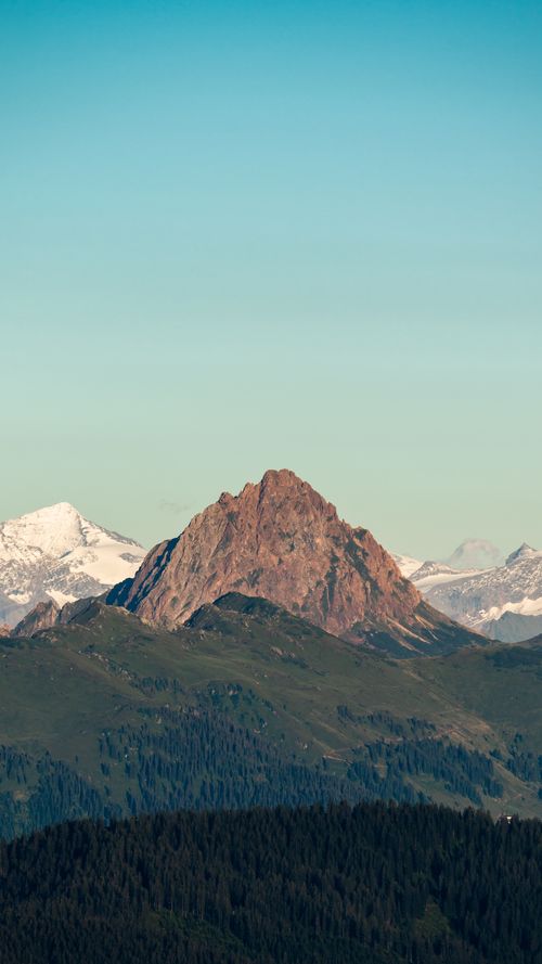 Free A breathtaking view of Alpine peaks in Tyrol, Austria, perfect for scenic wallpapers. Stock Photo