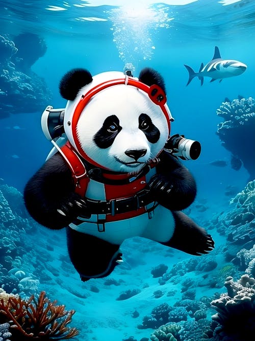 Explorer Panda freediving