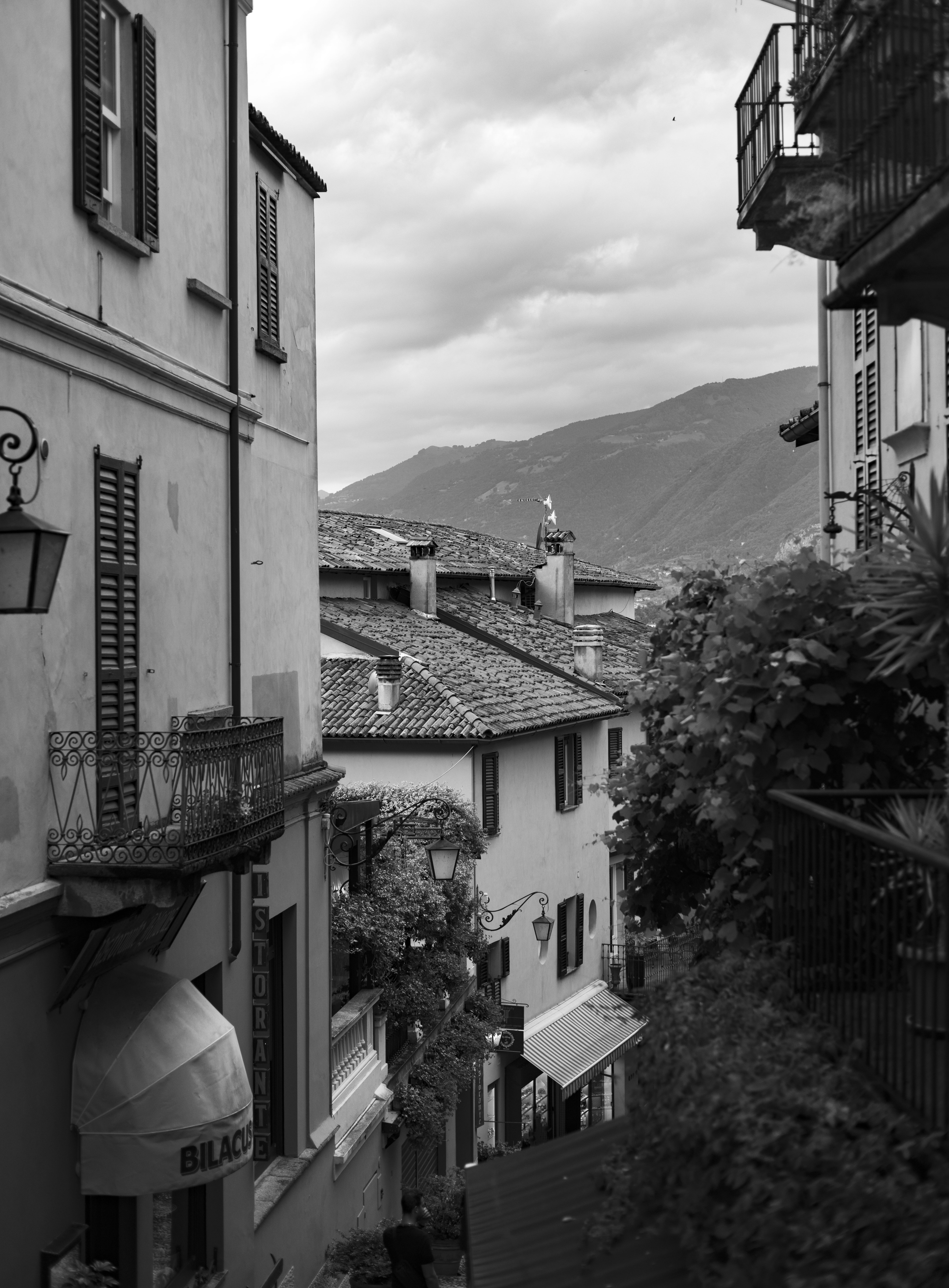 Buildings in Town in Black and White · Free Stock Photo