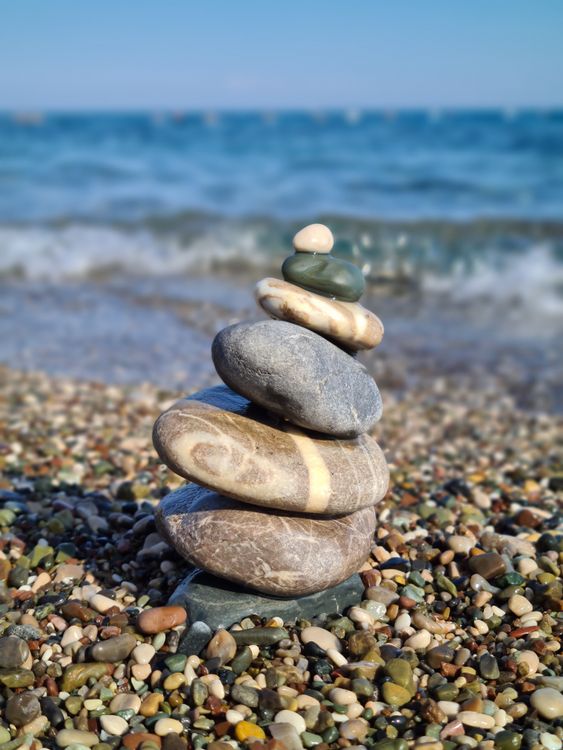 Stack of Rocks on a Beach · Free Stock Photo