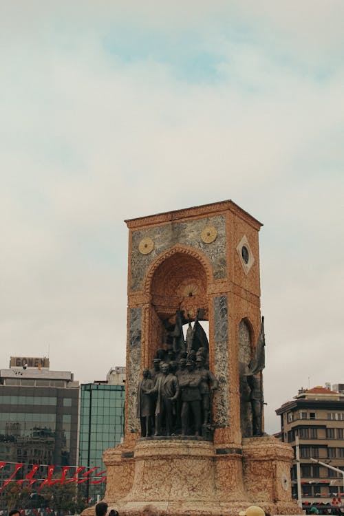 Republic Monument at Taksim Square in Istanbul