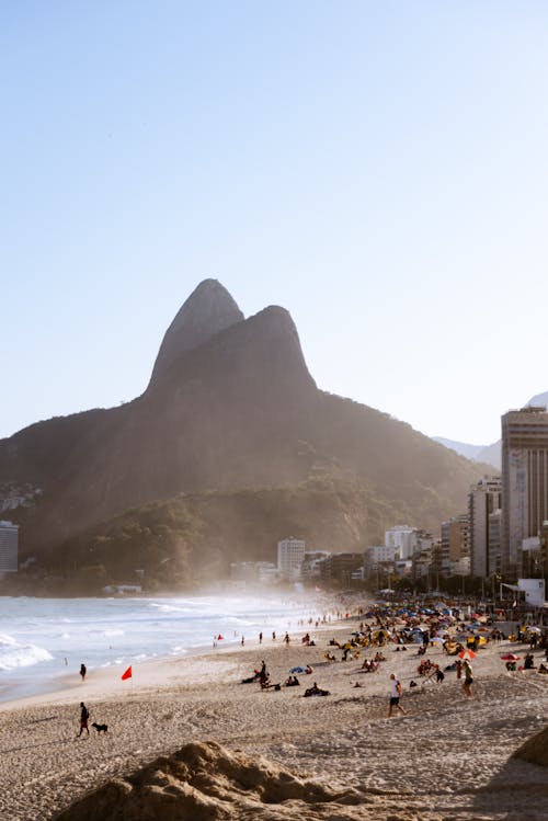 Δωρεάν στοκ φωτογραφιών με ipanema beach, moro dois irmaos, rio de janeiro