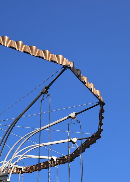 Clear Sky over Installation with Beams