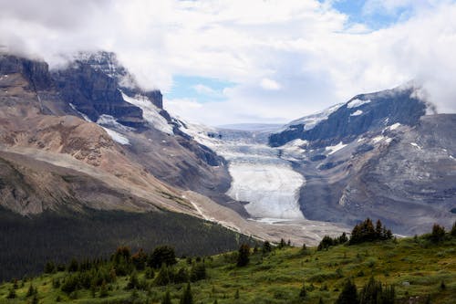 Athabasca Glacier in Jasper National Park in Canada