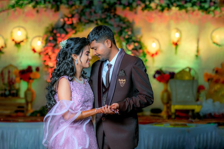 Wedding Couple During Celebration 