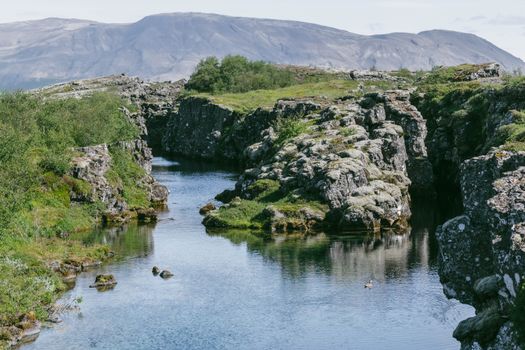Rock cliff at Thingevellir