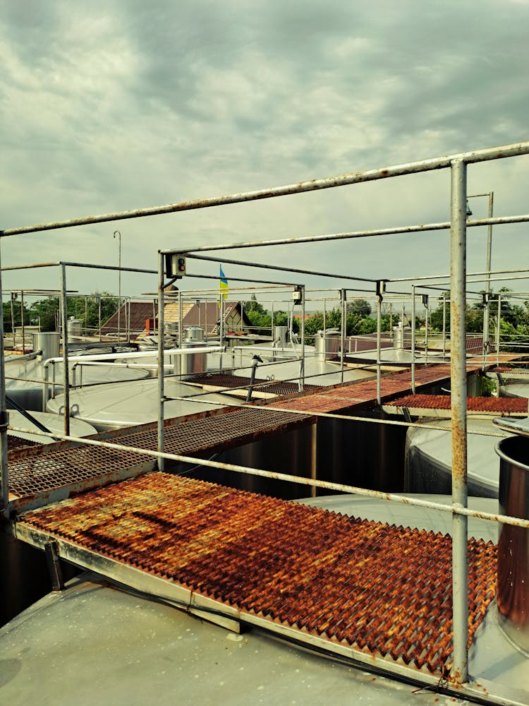 Steel Bridges On Chemical Factory