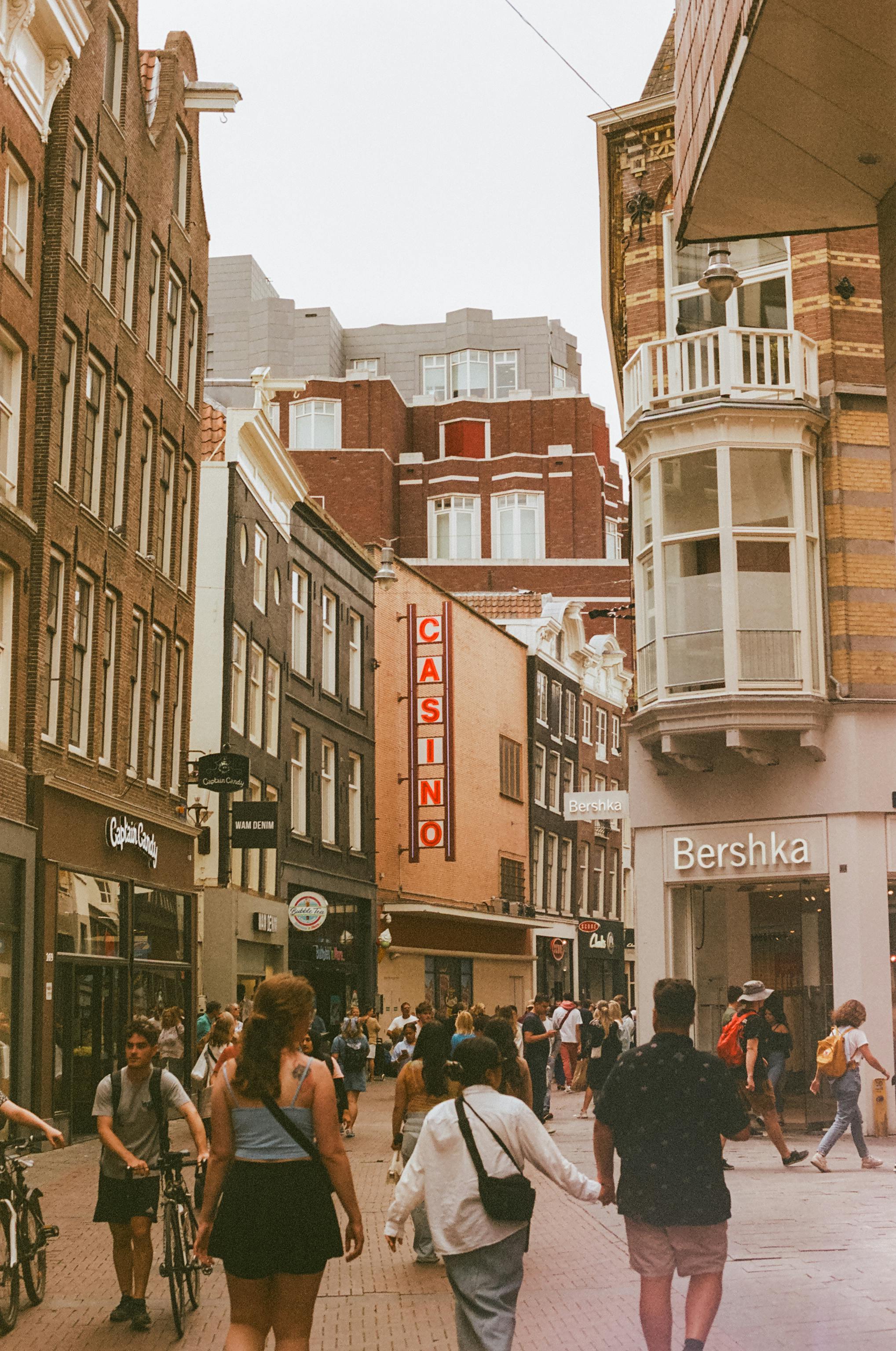 pedestrians in city