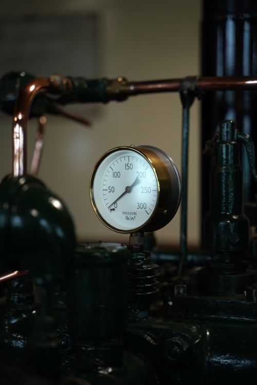 Close-up of Clock on Retro Machinery · Free Stock Photo