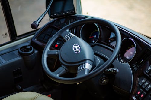Steering Wheel of Hyundai Bus