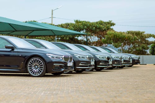 Display of New Cars