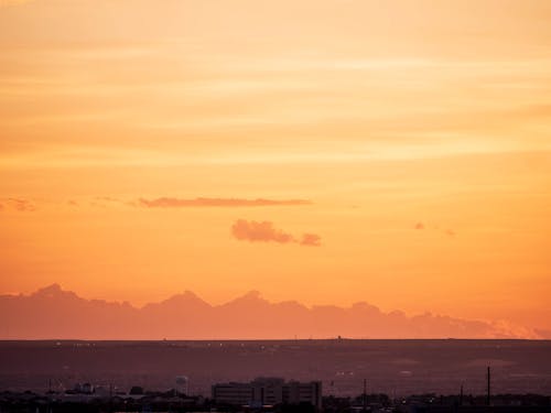 Photos gratuites de albuquerque, ciel orange, coucher de soleil