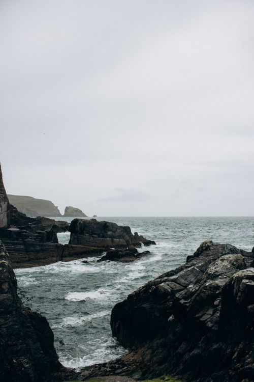 Choppy Sea and Rocks · Free Stock Photo