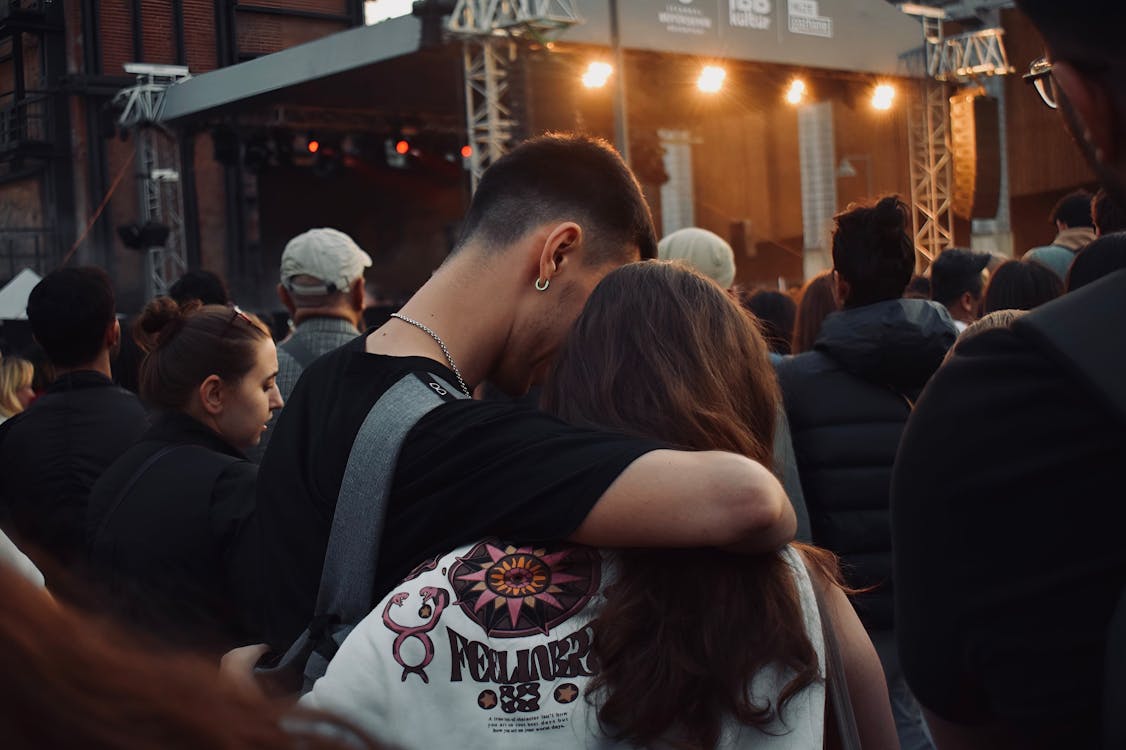 Young Couple at a Music Festival 