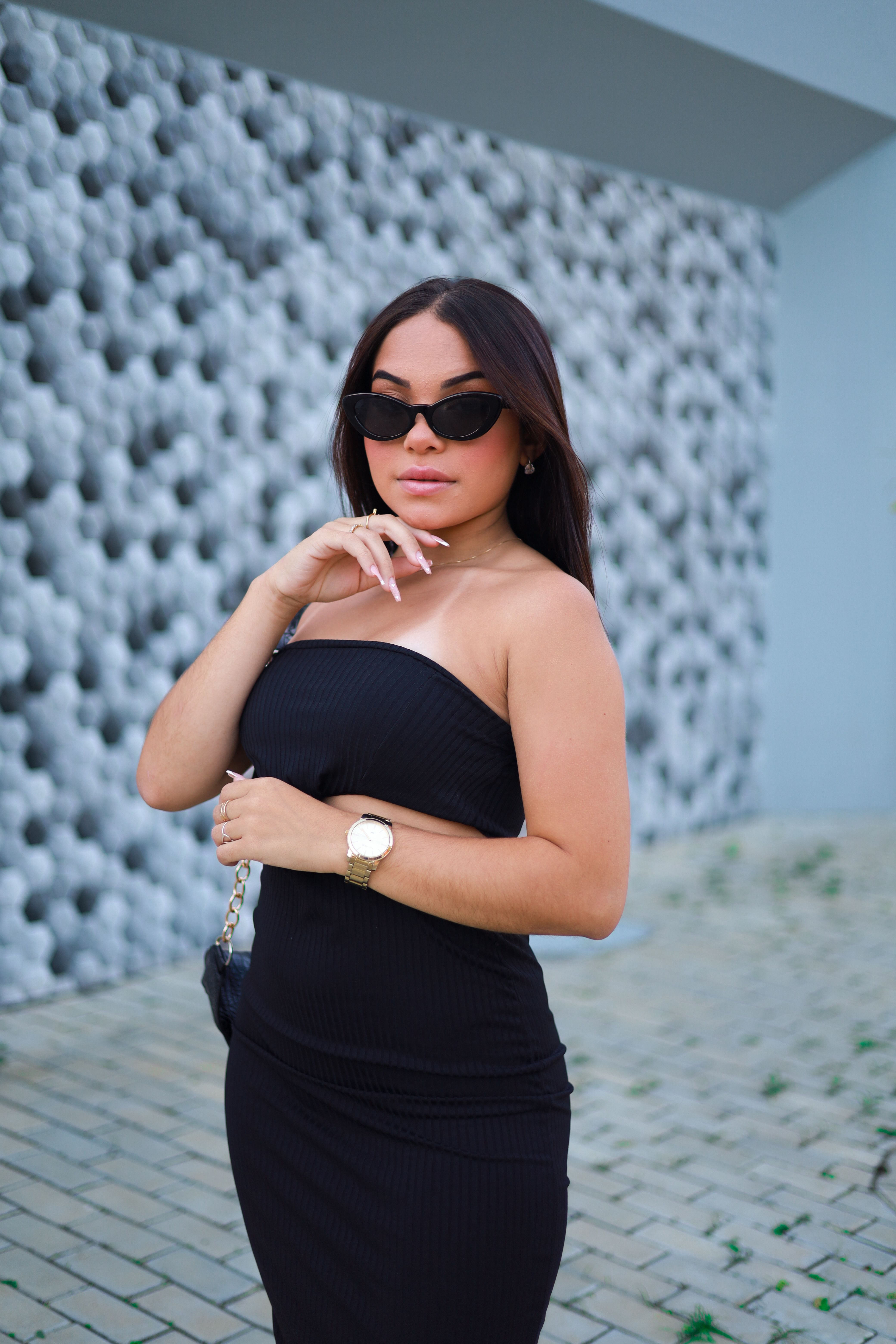 Vestido Midi Canelado