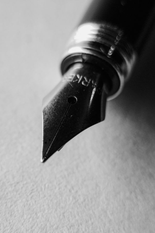 Elegant pen nib detail