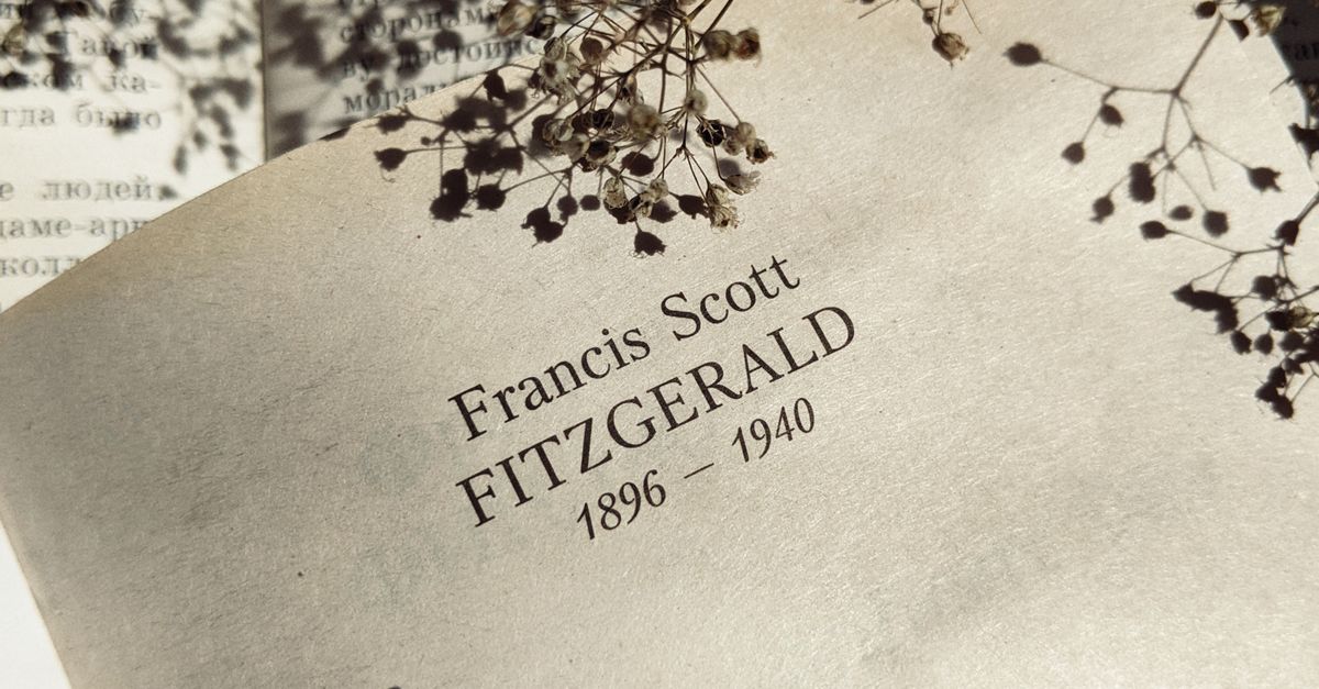 Fitz Names Francis Scott Fitzgerald Name on Book Page · Free Stock Photo
