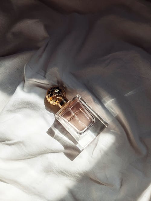 Perfume Vial on White Background